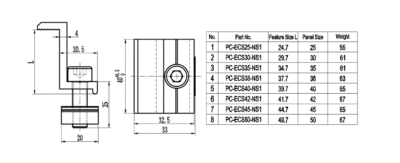 Solar Clamp Drawing